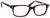 Ernest Hemingway H4617 Unisex Rectangular Frame Eyeglasses Matte Burgundy/Red 48 mm Bi-Focal