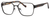 Ernest Hemingway H4814 Unisex Square Metal Frame Eyeglasses in Black 53 mm Custom Lens