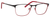 Ernest Hemingway H4818 Unisex Oval Frame Eyeglasses in Black/Red 54 mm RX SV