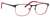 Ernest Hemingway H4818 Unisex Oval Frame Eyeglasses in Black/Red 54 mm Bi-Focal