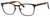 Ernest Hemingway H4820 Unisex Oval Frame Eyeglasses in Satin Black 52 mm Custom Lens