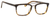 Ernest Hemingway H4825 Unisex Rectangular Frame Eyeglasses in Olive/Amber 54 mm Custom Lens