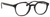 Ernest Hemingway H4826 Unisex Round Frame Eyeglasses in Shiny Black 50 mm Bi-Focal