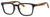 Ernest Hemingway H4827 Unisex Square Frame Eyeglasses in Black/Amber 51 mm Bi-Focal