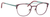 Ernest Hemingway H4832 Womens Round Eyeglasses in Burgundy/Teal 49 mm