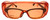 Calabria 1003 Anti Splash Safety Glasses Fitover with UV PROTECTION IN ORANGE