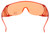 Calabria 1003 Anti Splash Safety Glasses Fitover with UV PROTECTION IN ORANGE