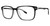 Big and Tall 18 Designer Prescription Eye Glasses in Black Crystal 57 mm :: Progressive