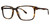 Big and Tall 18 Designer Prescription Eye Glasses in Demi Brown Amber 57 mm:: Rx Bi-Focal