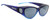 Jonathan Paul Fitovers Ikara Medium Polarized Over Sunglasses in Blue Fade&Grey