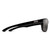 Side View of Suncloud Mayor Polarized Bi-Focal Reading Sunglasses Unisex Acetate Classic Retro in Black with Polar Gray