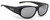 Jonathan Paul Polarized Fitover Sunni Small Satin Black Polarvue Grey Sunglasses