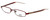 Profile View of Dolce Gabbana Designer Blue Light Block Reading Glasses DG4153-J82 Burgundy 49mm