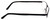 Side View of Porsche Design P8251-F-56 mm Titanium .5-Rimless Reading Glasses Black Gun Metal