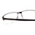 Close Up View of Porsche Design P8251-F-56 mm Titanium .5-Rimless Reading Glasses Black Gun Metal