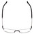 Top View of Porsche Design P8251-F-56 mm Titanium .5-Rimless Reading Glasses Black Gun Metal
