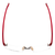Top View of Porsche Design P8153-D-58 Designer Single Vision Prescription Rx Eyeglasses in Matte Dark Grey Crystal Red Unisex Rectangle Rimless Titanium 58 mm