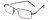 Profile View of Porsche Design P8197-D-54 Designer Reading Eye Glasses with Custom Cut Powered Lenses in Satin Purple Unisex Rectangle Full Rim Titanium 54 mm