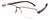 Profile View of Porsche Design P8272-C-57 Designer Bi-Focal Prescription Rx Eyeglasses in Gun Metal SIlver Matte Black Unisex Square Semi-Rimless Titanium 57 mm