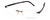 Profile View of Porsche Design P8153-C-58 Titanium Rimless Reading Glasses GunMetal SIlver Black