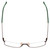 Top View of Porsche Design P8256-A-55mm Titanium Reading Glasses Satin Chocolate Brown Green