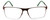 Front View of Porsche Design P8256-A-55 Designer Reading Eye Glasses with Custom Cut Powered Lenses in Satin Chocolate Brown Green Unisex Square Full Rim Titanium 55 mm