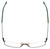 Top View of Porsche Design P8256-A-55 Designer Single Vision Prescription Rx Eyeglasses in Satin Chocolate Brown Green Unisex Square Full Rim Titanium 55 mm