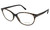 Side View of Tom Ford TF5421-052 Designer Bi-Focal Prescription Rx Eyeglasses in Tortoise Havana Brown Gold Ladies Cateye Full Rim Acetate 55 mm
