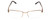 Front View of Porsche Design P8213-A-55 Designer Bi-Focal Prescription Rx Eyeglasses in Antique Gold Unisex Rectangle Semi-Rimless Titanium 55 mm