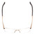 Top View of Porsche Design P8213-A-55 Designer Progressive Lens Prescription Rx Eyeglasses in Antique Gold Unisex Rectangle Semi-Rimless Titanium 55 mm