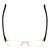 Top View of Porsche Design P8272-B-57 mm Semi-Rimless Reading Glasses Satin Gold&Matte Black