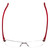 Top View of Porsche Design P8272-D-57mm .5-Rimless Reading Glasses Black Gun Metal&Matte Red