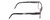 Side View of Porsche Design P8291-B-55 mm Reading Glasses in Gun Metal Grey&Marble Horn Black