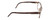 Side View of Porsche Design P8291-C-55 Designer Reading Eye Glasses with Custom Cut Powered Lenses in Satin Brown&Matte Marble Horn Unisex Square Full Rim Titanium 55 mm