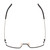 Top View of Porsche Design P8310-A-52 Designer Single Vision Prescription Rx Eyeglasses in Satin Matte Black Unisex Rectangle Semi-Rimless Stainless Steel 52 mm