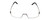 Front View of Porsche Design P8310-D-52 mm Semi-Rimless Reading Glasses Gun Metal&Matte Black