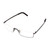 Profile View of Porsche Design P8310-D-52 mm Semi-Rimless Reading Glasses Gun Metal&Matte Black
