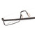 Close Up View of Porsche Design P8310-D-52 Designer Reading Eye Glasses with Custom Cut Powered Lenses in Gun Metal&Matte Black Unisex Rectangle Semi-Rimless Stainless Steel 52 mm