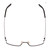 Top View of Porsche Design P8310-D-52 Designer Reading Eye Glasses with Custom Cut Powered Lenses in Gun Metal&Matte Black Unisex Rectangle Semi-Rimless Stainless Steel 52 mm
