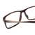 Close Up View of Porsche Design P8328-B-56mm Designer Reading Glasses in Matte Red Brown & Copper