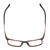 Top View of Porsche Design P8328-B-56mm Designer Reading Glasses in Matte Red Brown & Copper