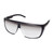 Profile View of Porsche Design P8597-A-69 mm Sunglasses Matte Black&Gun Metal/Silver Grey Mirror