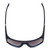 Top View of Porsche Design P8597-C-69 mm Square Sunglasses Matte Black&Gun Metal/Blue Mirror
