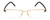 Front View of Porsche Designs P8126-A Designer Bi-Focal Prescription Rx Eyeglasses in Light Gold Matte Brown Unisex Rectangle Semi-Rimless Metal 55 mm