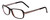 Profile View of Porsche Designs P8207-A Designer Reading Eye Glasses with Custom Cut Powered Lenses in Dark Brown Unisex Cateye Full Rim Acetate 53 mm