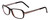 Profile View of Porsche Designs P8207-A Designer Single Vision Prescription Rx Eyeglasses in Dark Brown Unisex Cateye Full Rim Acetate 53 mm