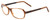 Profile View of Porsche Designs P8207-C Unisex Cateye Designer Reading Glasses Light Brown 53 mm