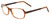 Profile View of Porsche Designs P8207-C Designer Single Vision Prescription Rx Eyeglasses in Light Brown Unisex Cateye Full Rim Acetate 53 mm