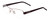 Profile View of Porsche Designs P8211-C Designer Bi-Focal Prescription Rx Eyeglasses in Light Gun Metal & Aubergine Red Unisex Oval Semi-Rimless Metal 52 mm