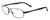 Profile View of Porsche Designs P8212-C Designer Bi-Focal Prescription Rx Eyeglasses in Dark/Matte Brown Unisex Square Full Rim Titanium 56 mm